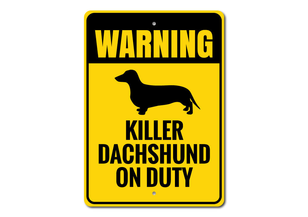 Dachshund Warning Sign