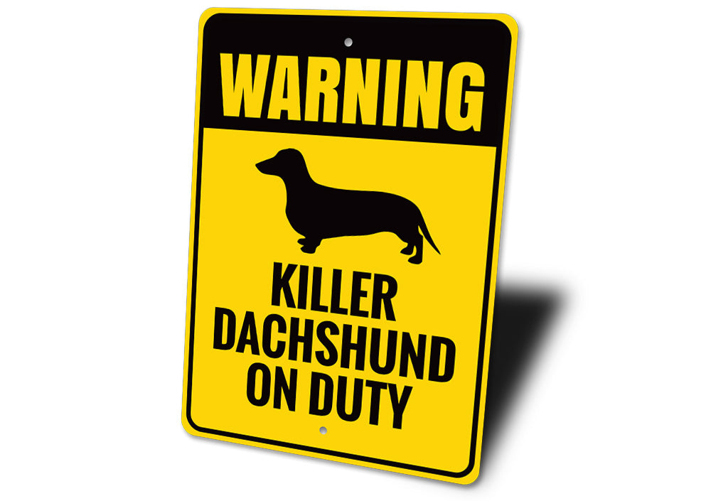 Dachshund Warning Sign