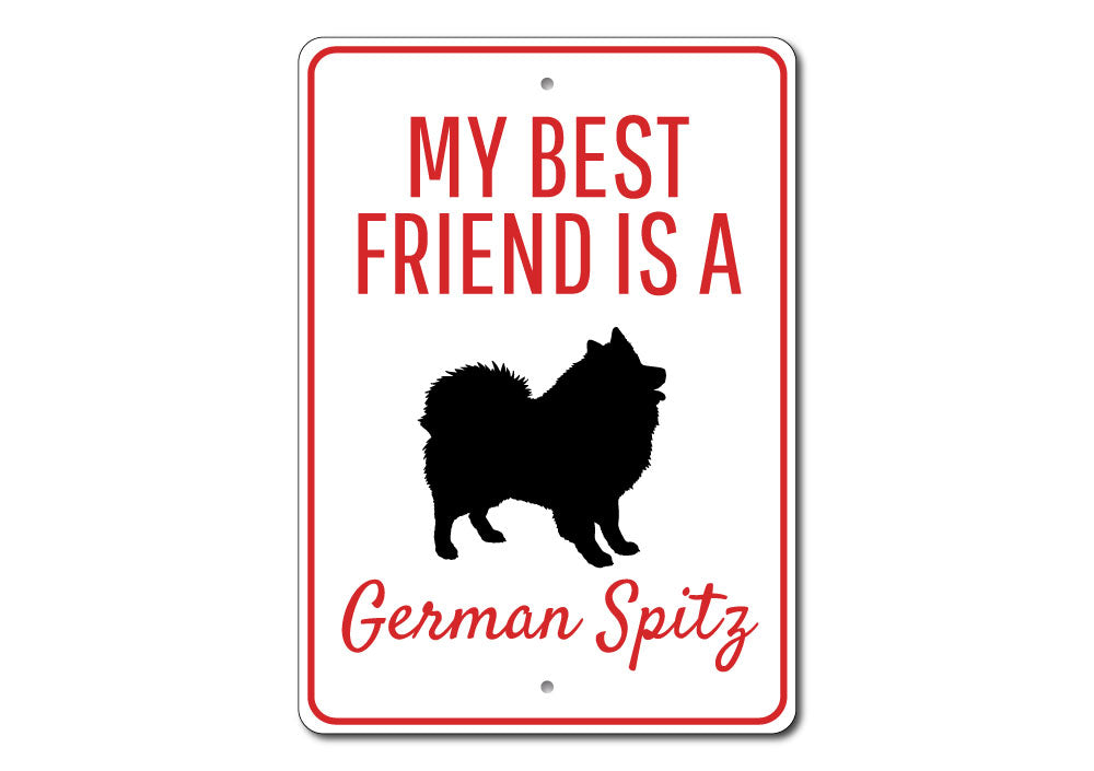 Aluminum Dog Signs German Spitz Sign Novelty Metal Signage for Breed ...