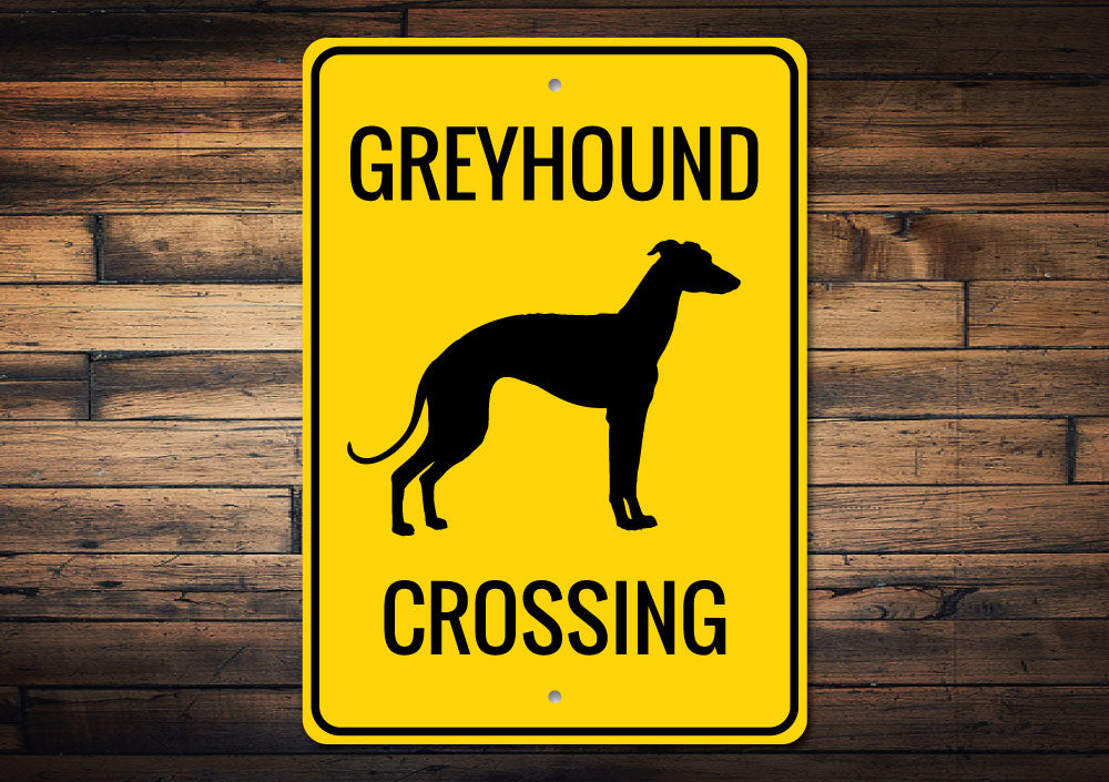 Greyhound Crossing Sign