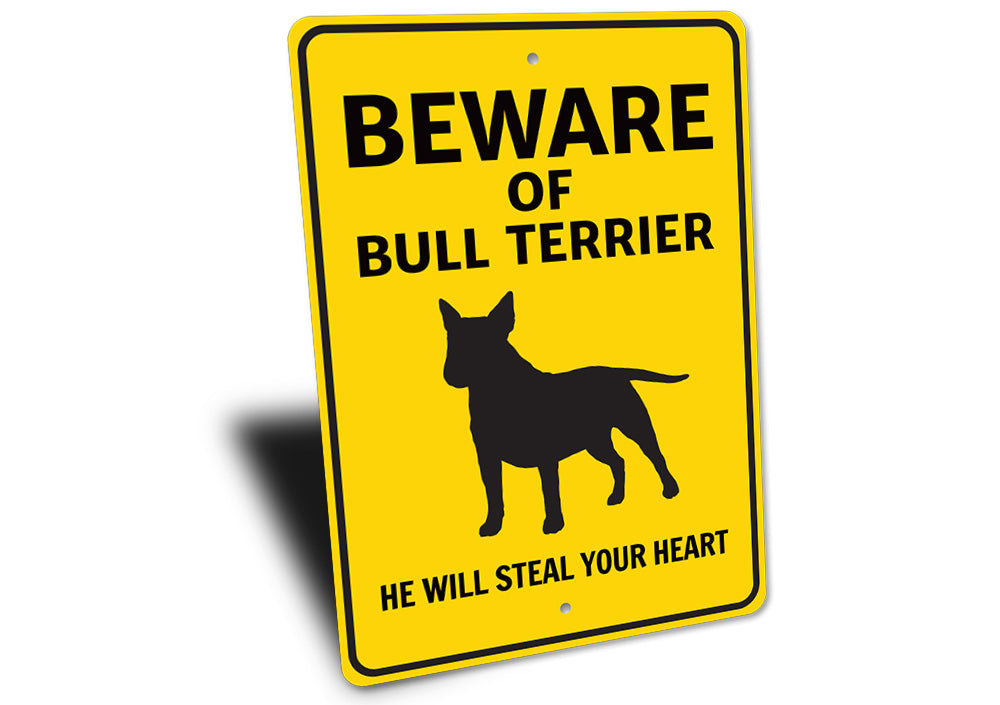 Bull Terrier Beware Sign