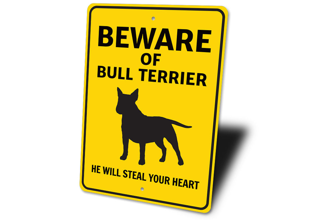 Bull Terrier Beware Sign