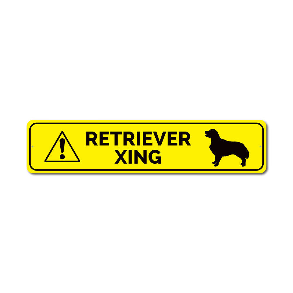 Retriever Crossing Sign Aluminum Sign