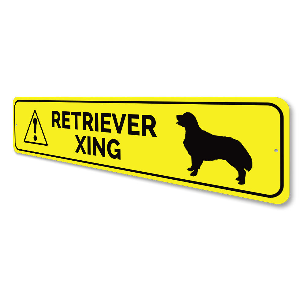 Retriever Crossing Sign Aluminum Sign