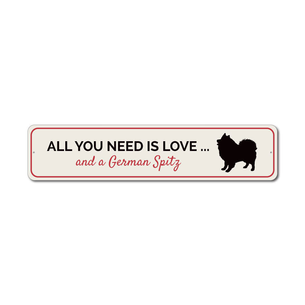 Love Dog Sign Aluminum Sign