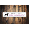 Greyhound Dog Sign Aluminum Sign