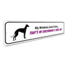 Greyhound Dog Sign Aluminum Sign