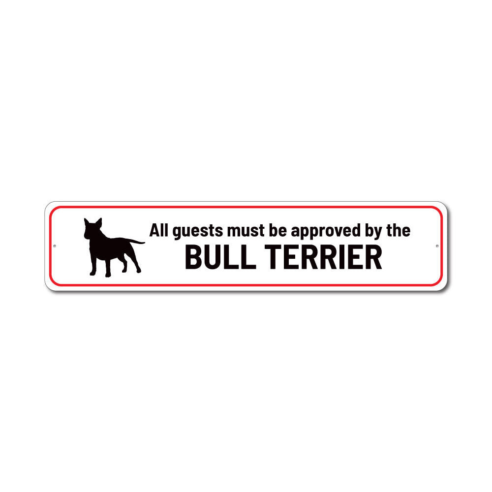 Bull Terrier Home Sign Aluminum Sign