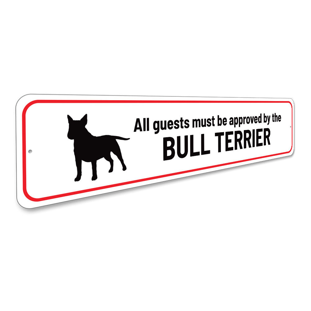 Bull Terrier Home Sign Aluminum Sign