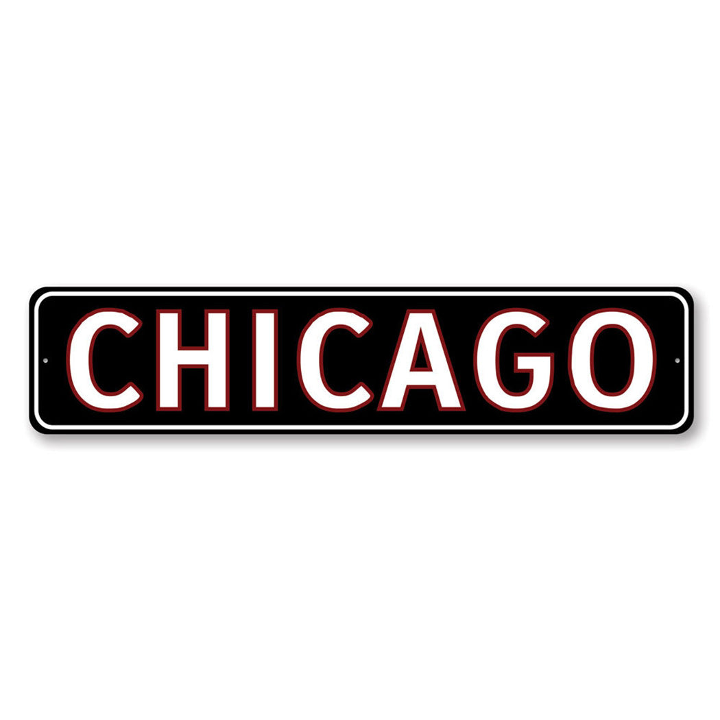 Chicago Metal Novelty Sign