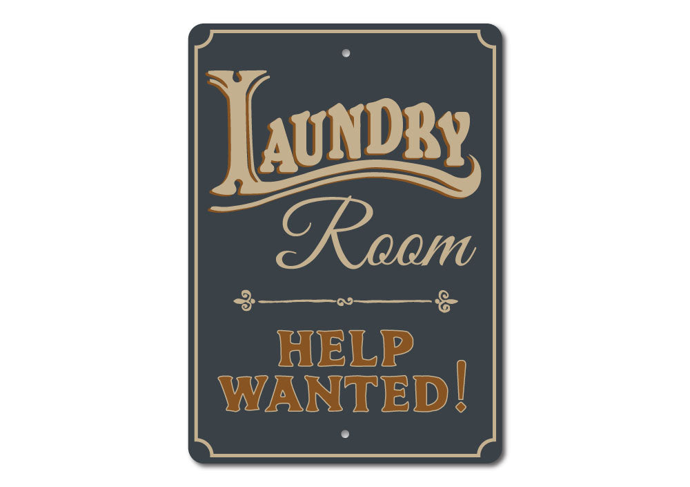 Help Wanted Laundry Sign