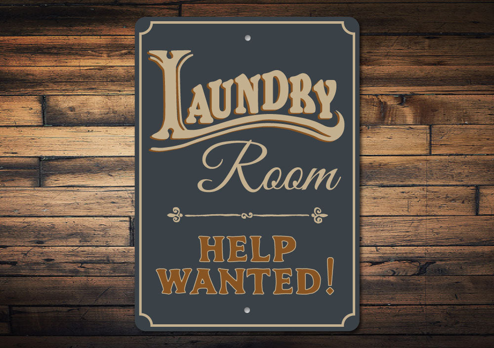 Help Wanted Laundry Sign