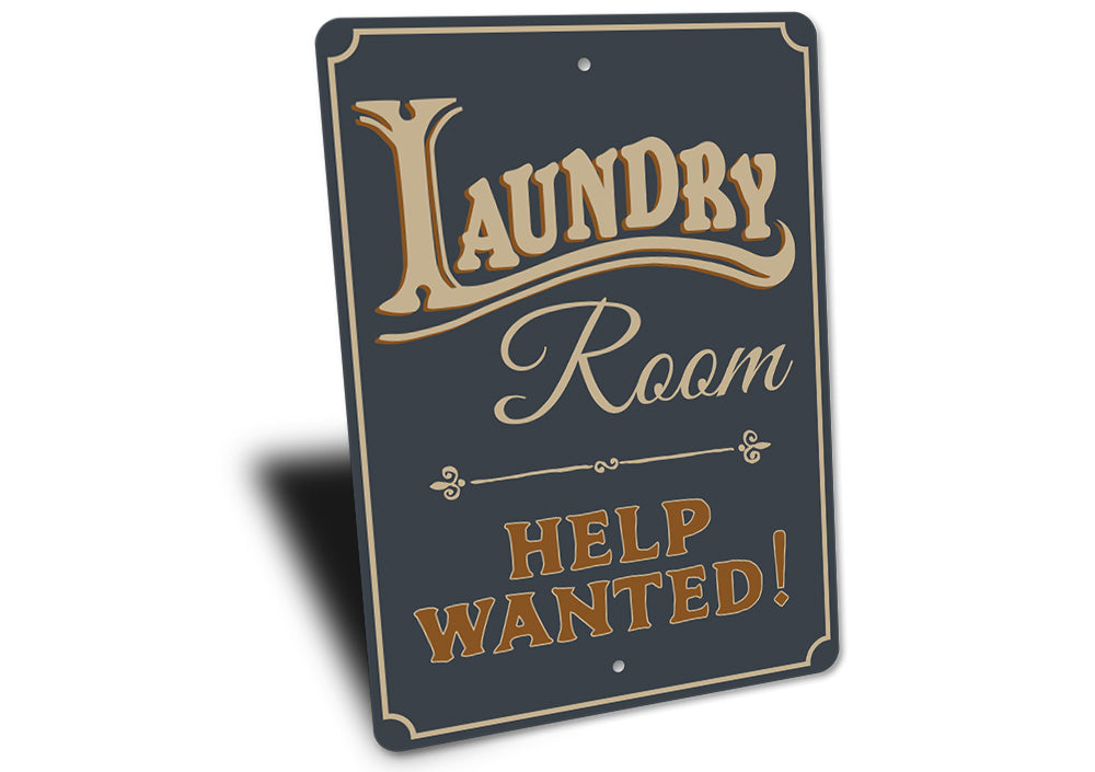 Help Wanted Laundry Sign