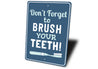 Teeth Brushing Sign