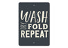 Wash Dry Fold Repeat Sign