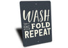 Wash Dry Fold Repeat Sign