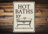 Hot Baths Sign