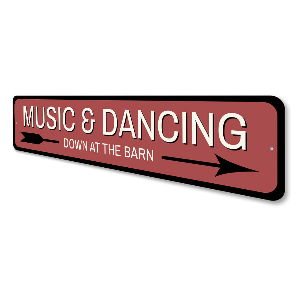 Dancing Barn Sign Aluminum Sign