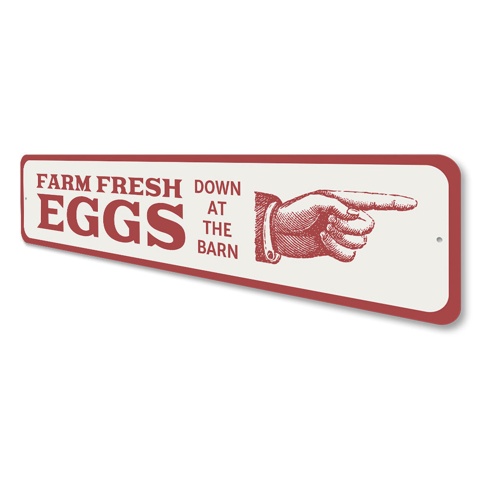 Eggs Sign Aluminum Sign