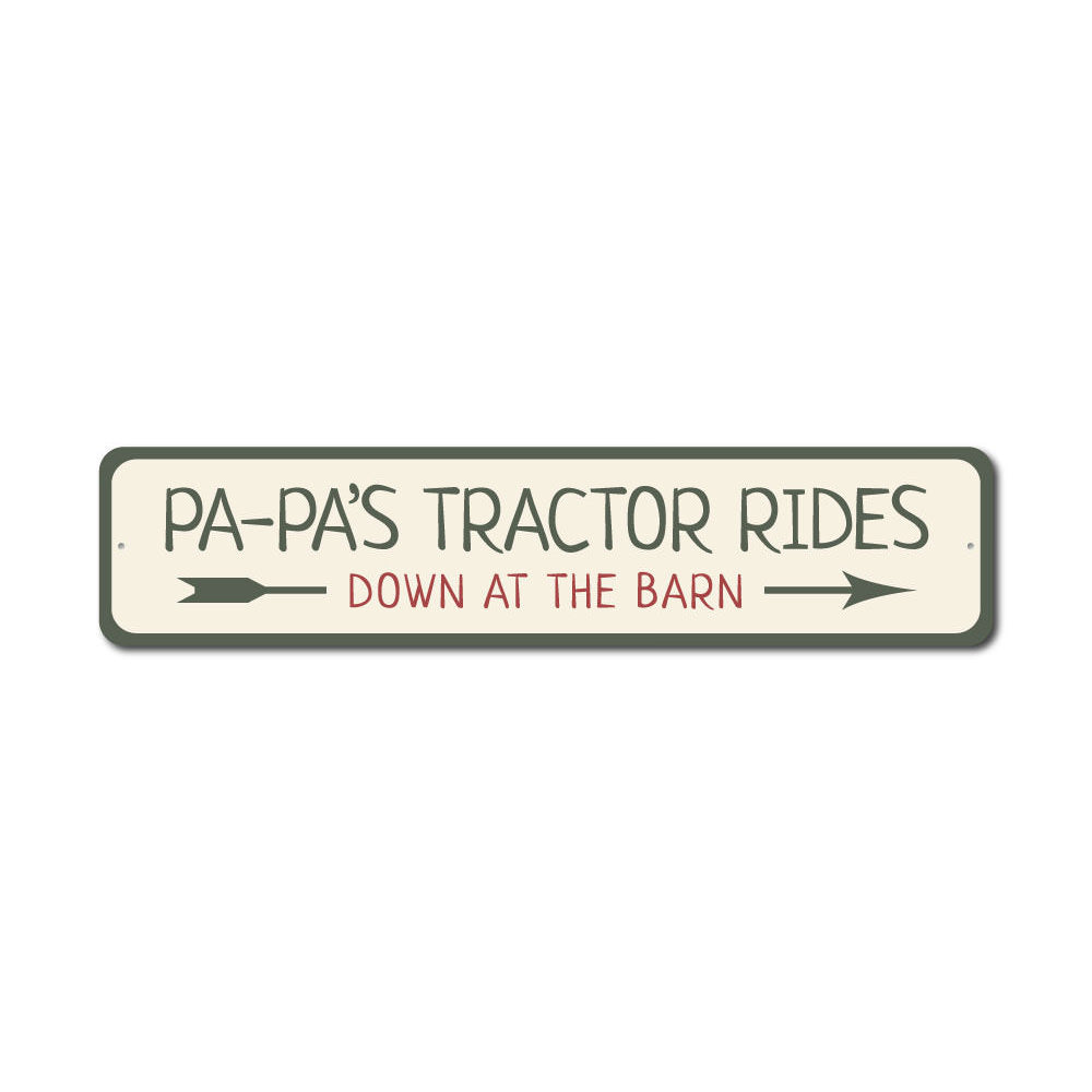 Tractor Rides Sign – Lizton Sign Shop