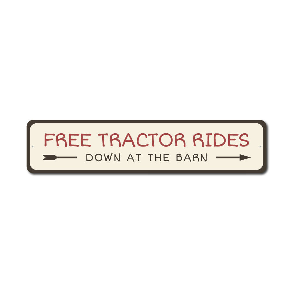 Free Tractor Rides Sign – Lizton Sign Shop