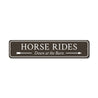 Horse Rides Sign Aluminum Sign