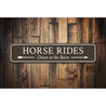 Horse Rides Sign Aluminum Sign