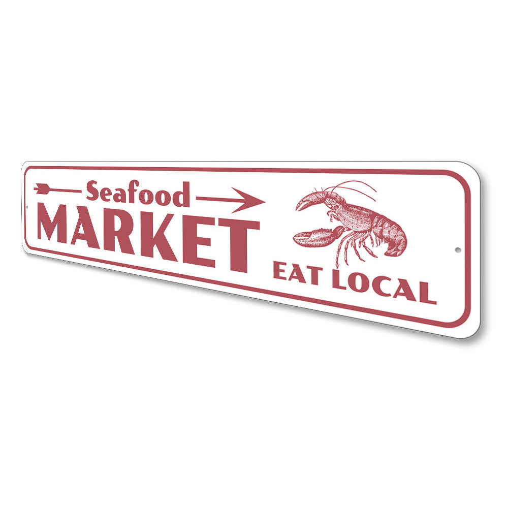 Seafood Market Sign Aluminum Sign
