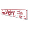 Seafood Market Sign Aluminum Sign