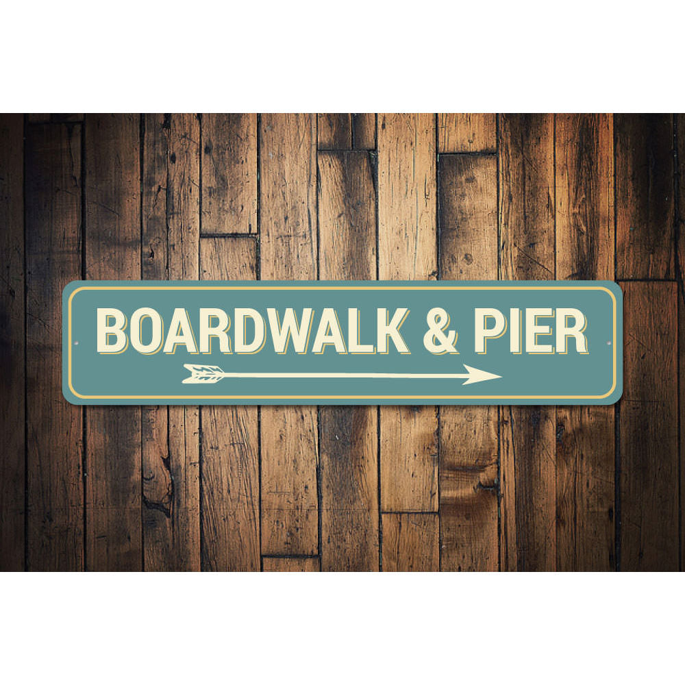 Boardwalk & Pier Sign Aluminum Sign