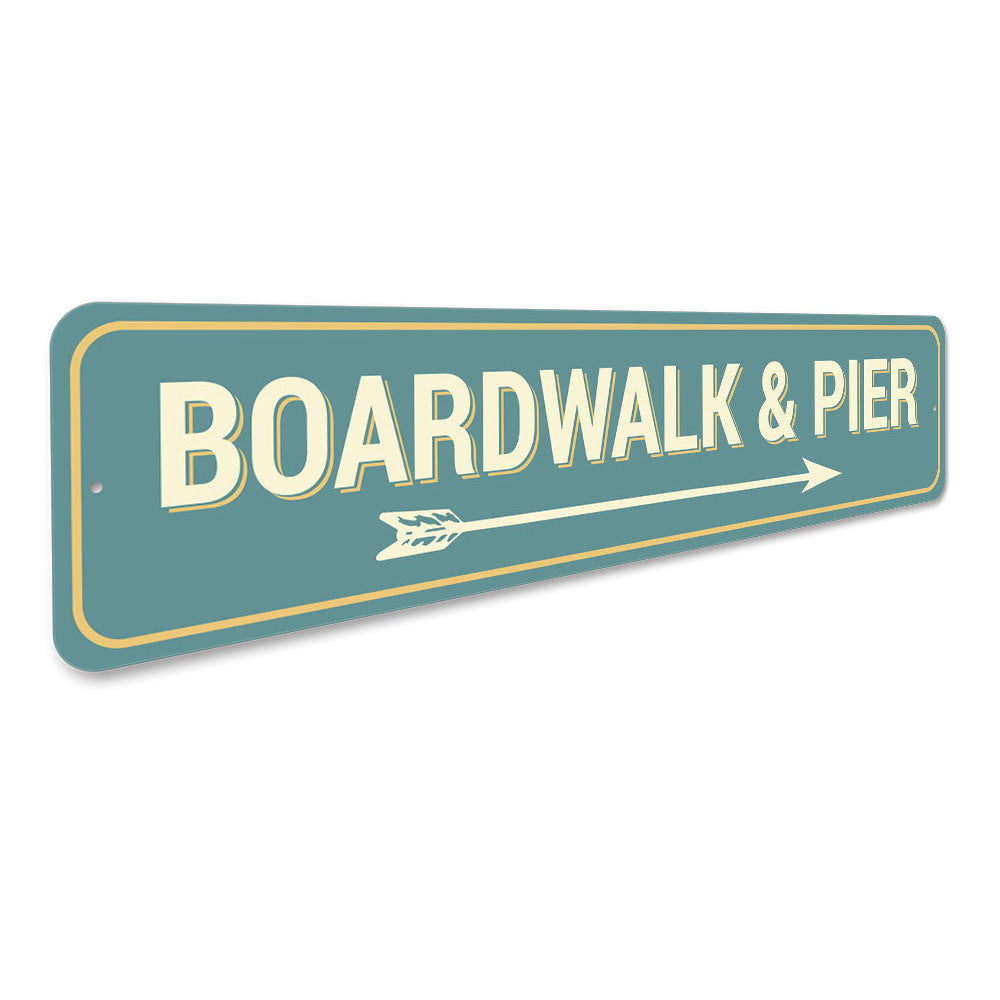 Boardwalk & Pier Sign Aluminum Sign