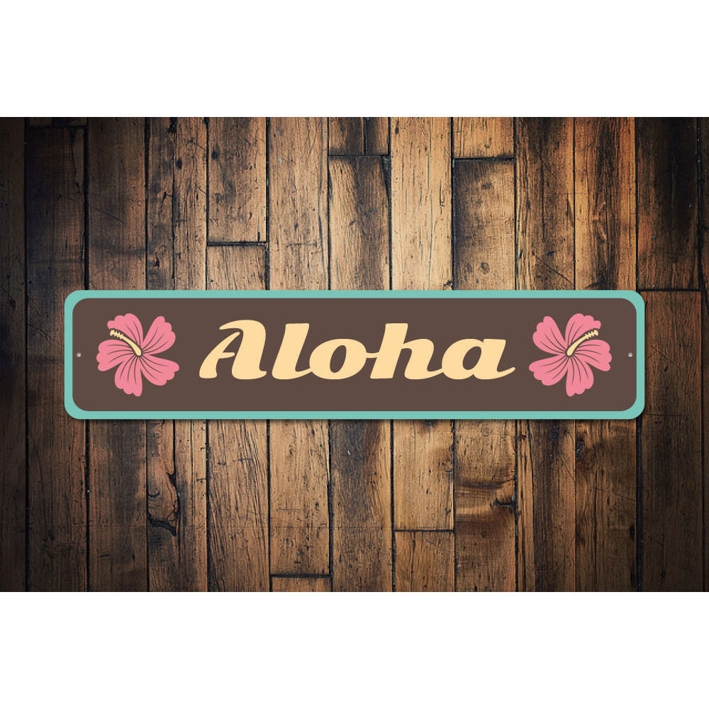 Aloha Sign Aluminum Sign