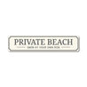 Private Beach Entrance Sign Aluminum Sign