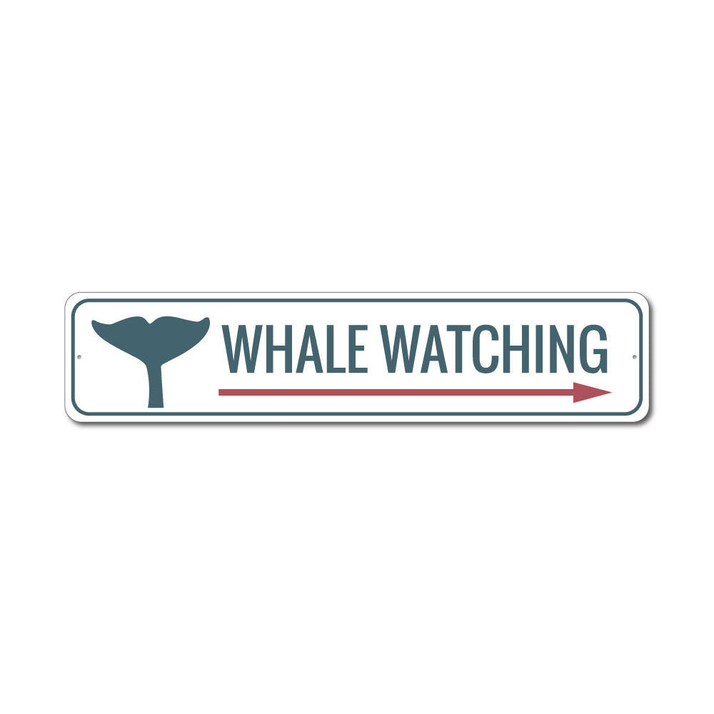 Whale Watching Sign Aluminum Sign