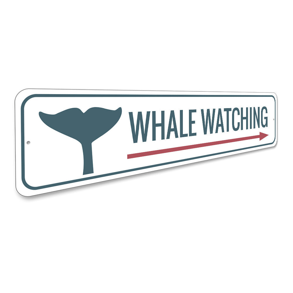 Whale Watching Sign Aluminum Sign