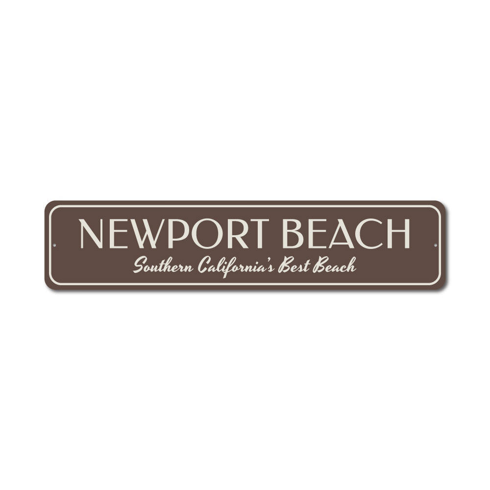 Newport Beach Sign Aluminum Sign