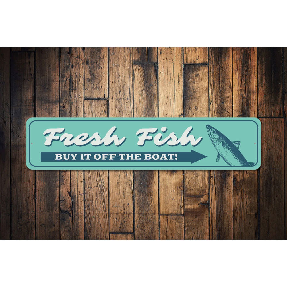 Fresh Fish Sign Aluminum Sign