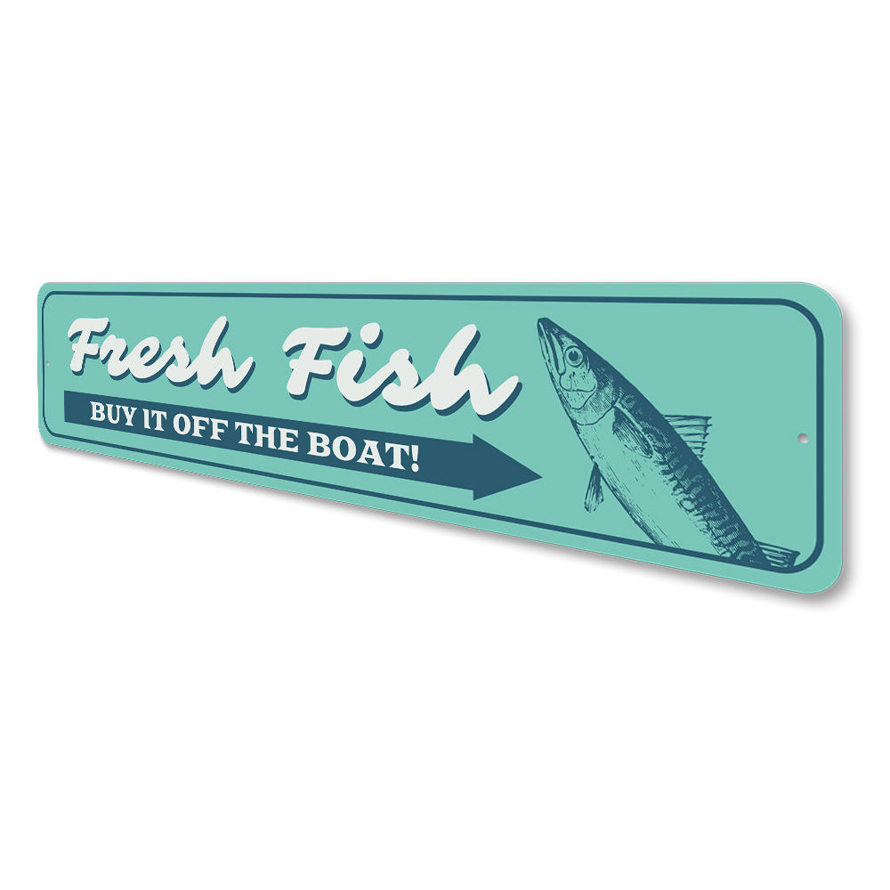 Fresh Fish Sign Aluminum Sign