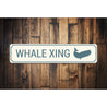 Whale Crossing Sign Aluminum Sign