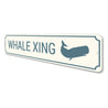 Whale Crossing Sign Aluminum Sign