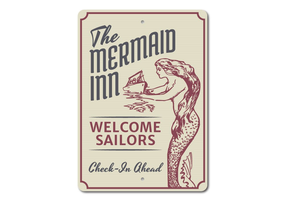 Vintage Mermaid Inn SIgn