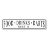 Food Drinks Darts Personalized Sign