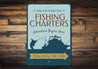 Fishing Charter Arrow Sign