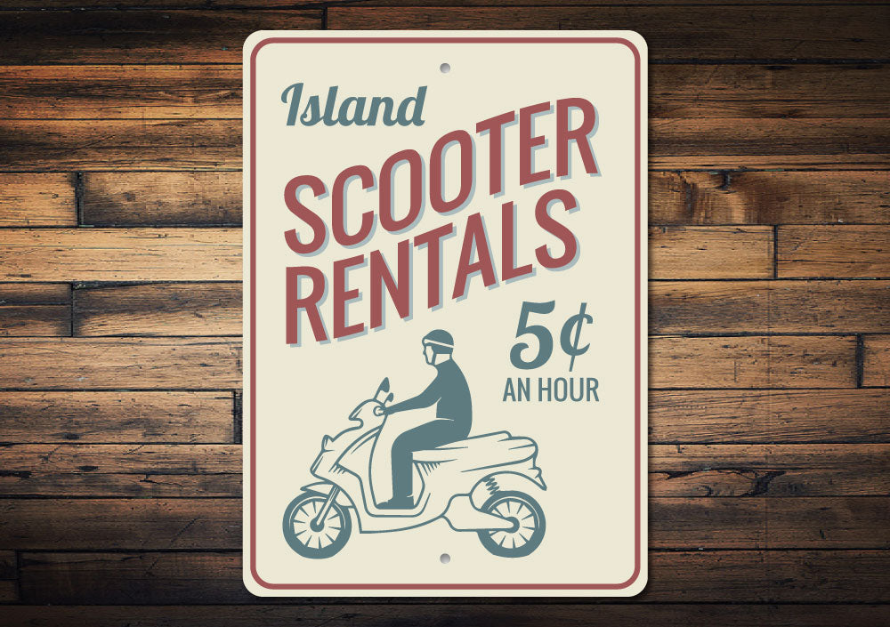 Scooter Rentals Sign