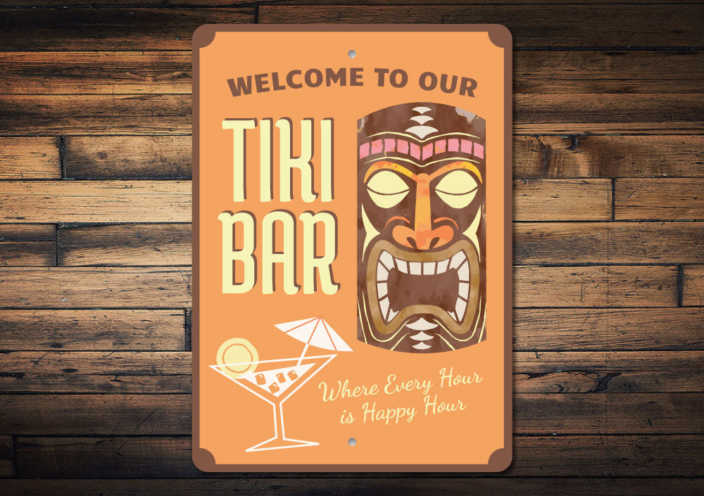 Welcome Tiki bar Sign