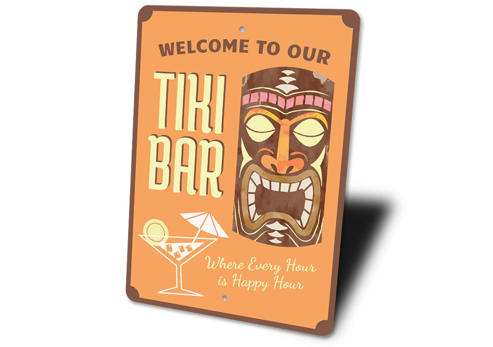 Welcome Tiki bar Sign