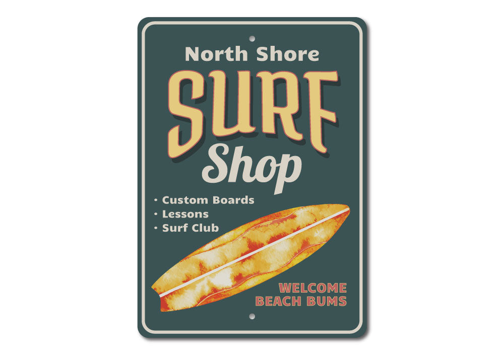 North Shore Surf Shop Sign