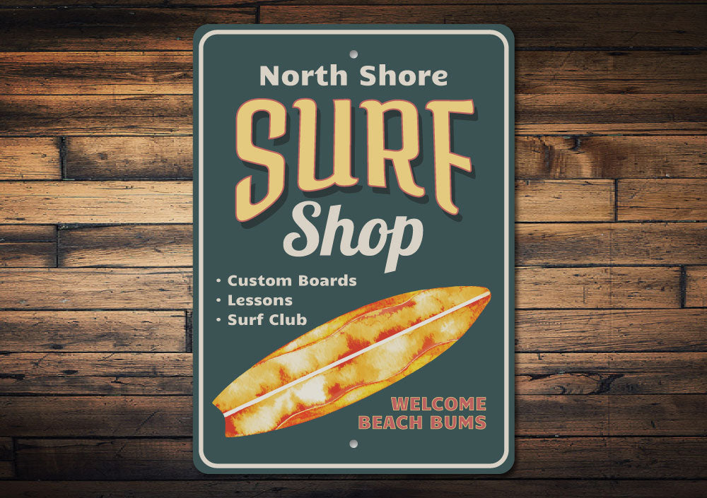 North Shore Surf Shop Sign