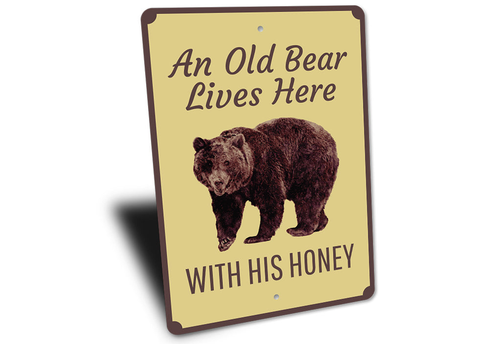 Bear Lover Sign Aluminum Sign