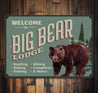 Big Bear Lodge Sign Aluminum Sign